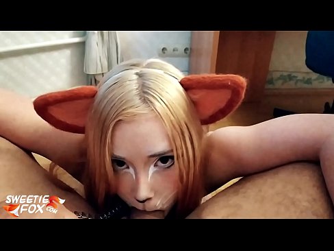 ❤️ Kitsune ກືນ dick ແລະສ້າງຄວາມຫມັ້ນຢູ່ໃນປາກຂອງນາງ ️❌ ແຕ່ໜັງໂປ້ ຢູ່ພວກເຮົາ ❌️